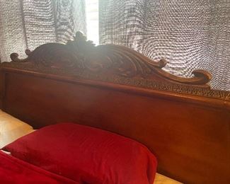 Up close of king size headboard 