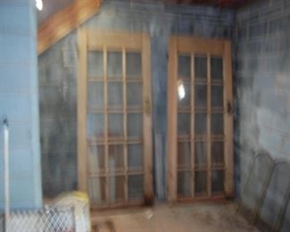 In the basement are 2-- 15 panel doors
