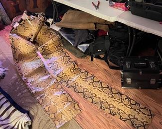 About 14 foot boa constrictor (or anaconda) skin! Very well done