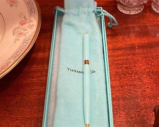 Tiffany 'Slim' ballpoint pen in original box and bag
