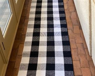 Trendy buffalo check runner