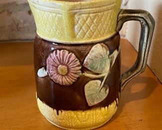 Majolica creamer pitcher
