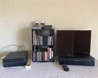 VHS and CDs 