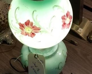Rare jadite gone with the wind lamp