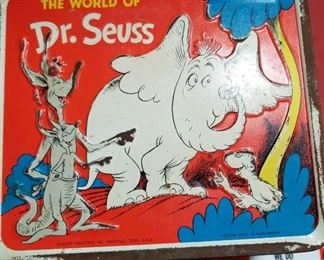 Dr Seuss metal lunchbox Aladdin 1970s