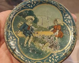 old tin litho wares