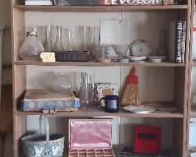 bookcase and contents