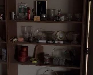 bookcase and contents