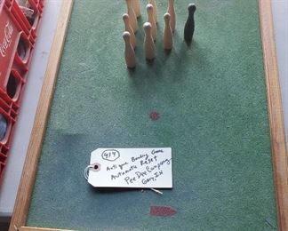 rare antique Pee Dee bowling game