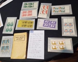 plate block vintage stamps.  we are selling an entire collection in this auction. 