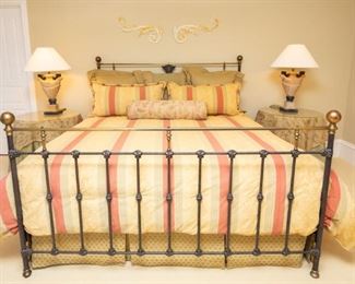 Nightstand tables are available. Bed and lamps sold.