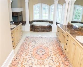 Pink Iranian Rug Bathroom 10' 2" x 6' 8" 