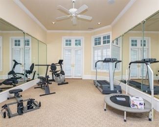 Compact Row Machine on left is sold — Trampoline sold — Treadmill sold
