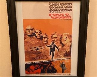 North by Northwest movie picture framed