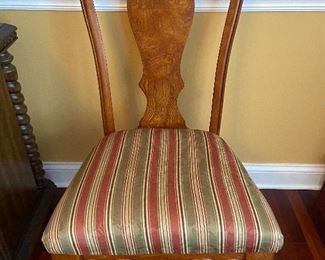 Queen Anne Style, oak armless dining chairs (set of 2 available)