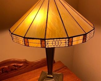 Mission 'Tiffany' style lamp