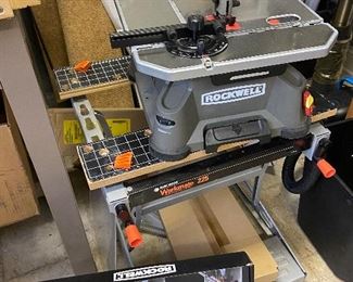 Rockwell Trim Board Saw with Black and Decker Workmate Portable Project Center and Vise