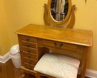 Vanity with stool 
