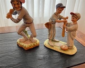 Ceramic baseball Players 