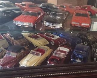 Metal Car Model Collection; Danbury, 1:24 scale, most  discontinued.  