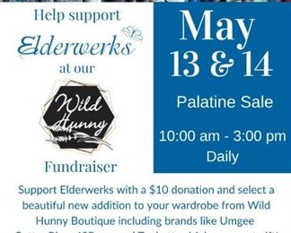 Elderwerks Educational Services fundraiser. Donate $10 pick a shirt to take home with you.