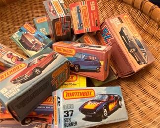 Vintage Matchbox cars in original boxes