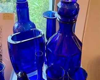 Beautiful Cobalt Glassware