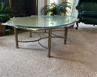 Brass Base Glass top Coffee Table available for Pre Sale