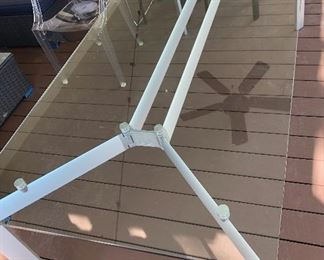 Seccose floating glass table 1950s