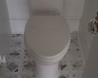 Nice new commode - second bathroom shown