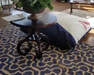 Fabulous accent table; faux botanicals