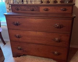 Victorian Walnut Dresser 