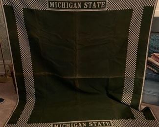 Vintage Michigan State Blanket