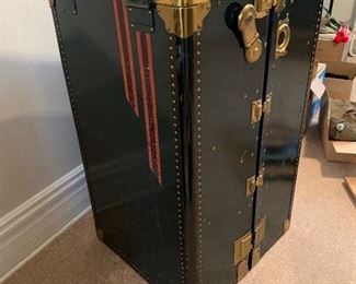 Antique Steamer Wardrobe Trunk