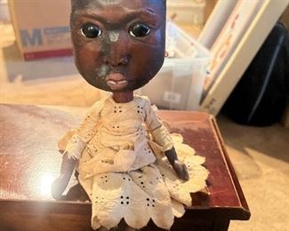 Hand Carved Wood Doll