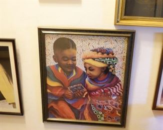 Original African American Art Framed