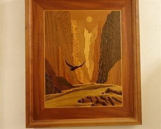 Inlaid Wood Framed