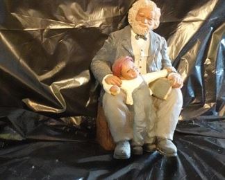 Dolls, grandpa & grandson