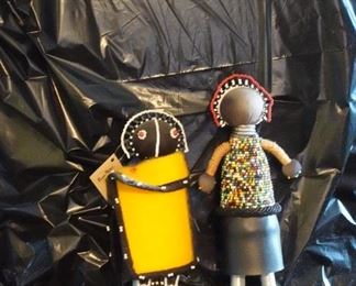 African bead dolks