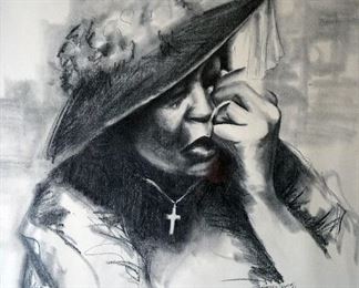 Crying at the funeral