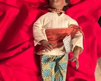 Franklin mint doll As Is