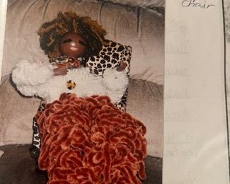 Loop Legs Doll with golden heels