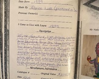 Linda Doll Made by Elaine Lim