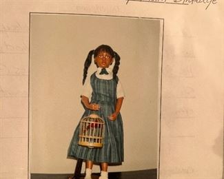 The School Girl Doll with Bird Cage