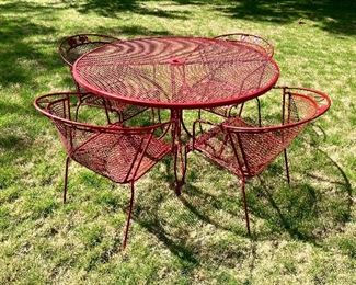 Meadowcraft iron patio set