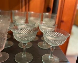 Lt Aqua Depression glass