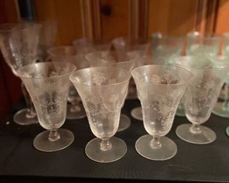 Depression glass glasses