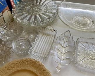 Princess house serving plates. Divided platters