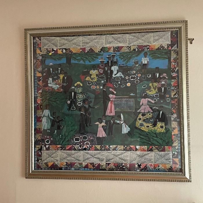 40” x 40” Faith Ringgold framed Print