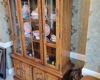 American Drew hutch 53" W x 16" D x 79" H
